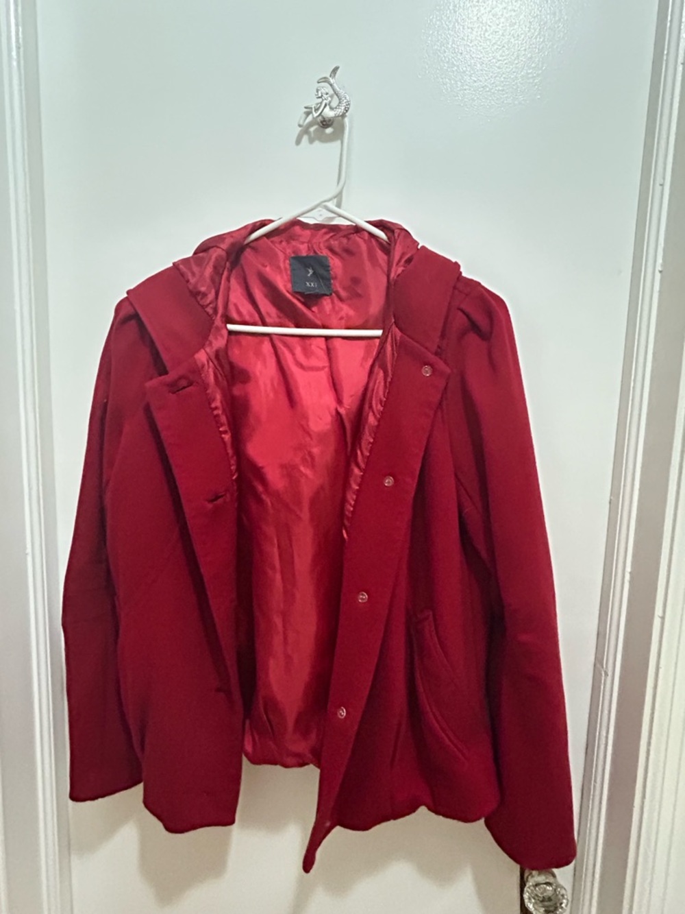 Forever 21 Red Satin-Look Jacket
